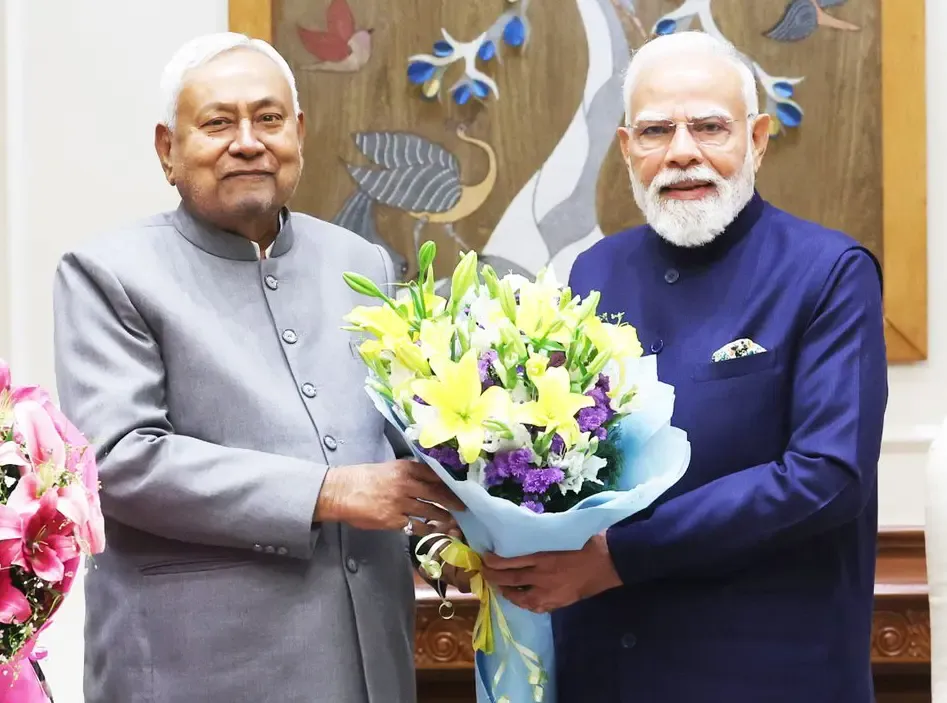 PM Modi Praises Nitish Kumar's Impact on Bihar as He Takes Rajya Sabha Oath