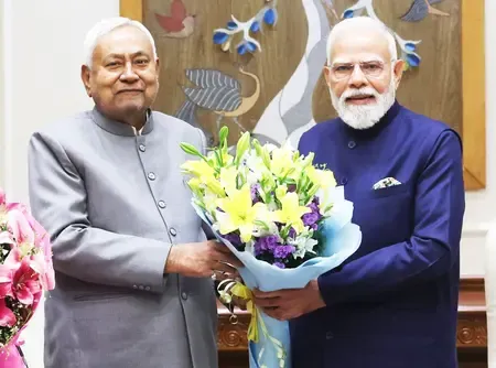 PM Modi Praises Nitish Kumar's Impact on Bihar as He Takes Rajya Sabha Oath