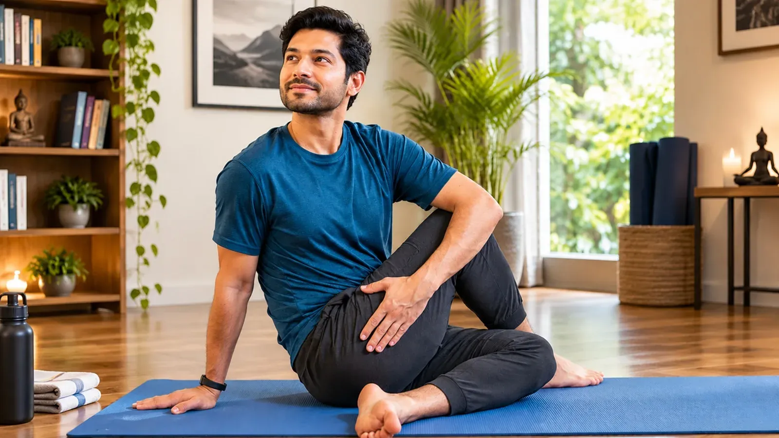 अर्ध मत्स्येन्द्रासन: मधुमेह, कब्ज और तनाव में राहत देने वाला हठ योग का यह आसन कैसे करें