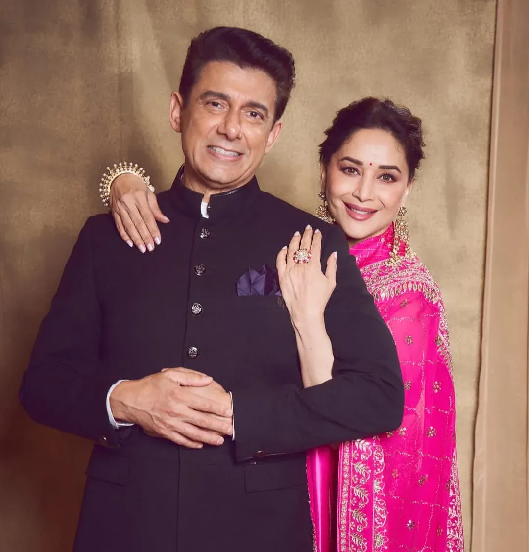 Madhuri Dixit shares romantic moments with husband Dr. Shriram Nene