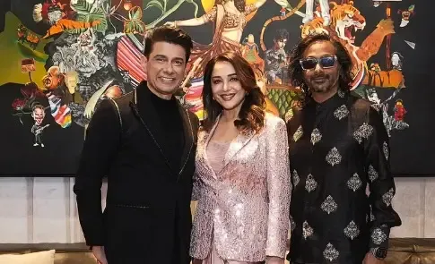 Madhuri Dixit hosts star-studded gathering with Manish Malhotra, Shabana Azmi, Jackie Shroff