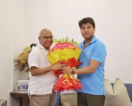 मध्य प्रदेश भाजपा अध्यक्ष ने केंद्रीय मंत्री सिंधिया से की मुलाकात, संगठन को लेकर हुई चर्चा
