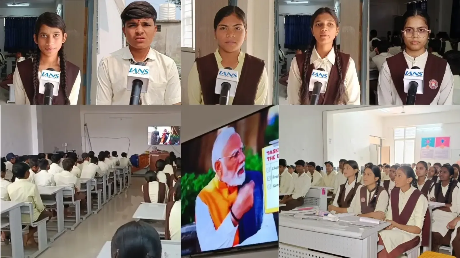 Students from Madhya Pradesh Express Gratitude to PM Modi for Easing Exam Stress with 'Pariksha Pe Charcha'