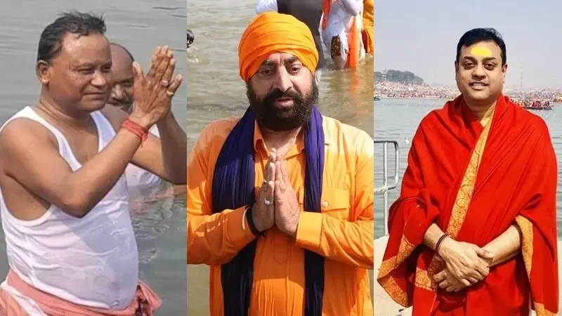 Maha Kumbh: Uttarakhand Governor and Odisha CM Take Sacred Dip at Triveni Sangam