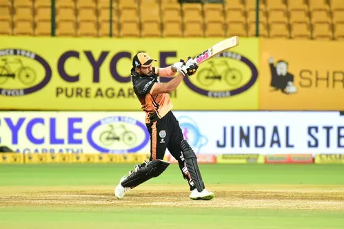 Abhinav Manohar's 12-ball 46 lights up rain-abandoned Maharaja Trophy T20 clash