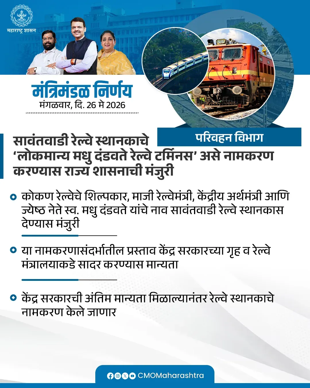 Maharashtra CM Fadnavis Cabinet Takes Decision on Transport Dept