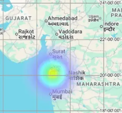 पालघर में 3.7 तीव्रता का भूकंप, 8 अक्टूबर शाम 7:16 बजे आए झटके; जान-माल का नुकसान नहीं