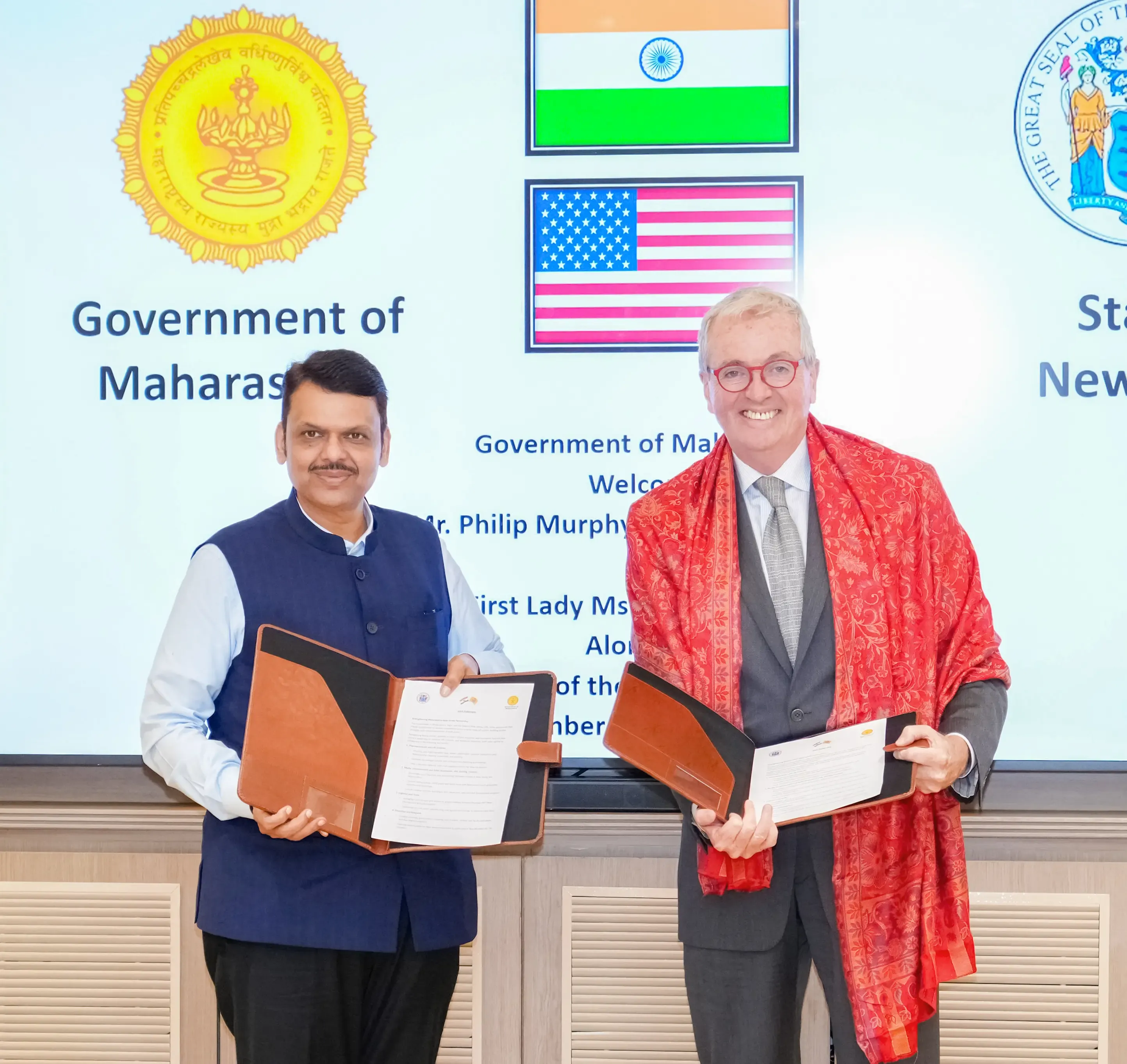 क्या महाराष्ट्र और न्यू जर्सी के बीच 7 क्षेत्रों में सहयोग पर सकारात्मक चर्चा हुई?