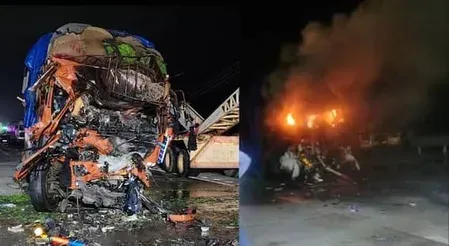 वर्धा सड़क हादसा: समृद्धि हाईवे पर कार-ट्रक टक्कर में 6 की जलकर मौत, उपमुख्यमंत्री सुनेत्रा पवार ने जताया दुख