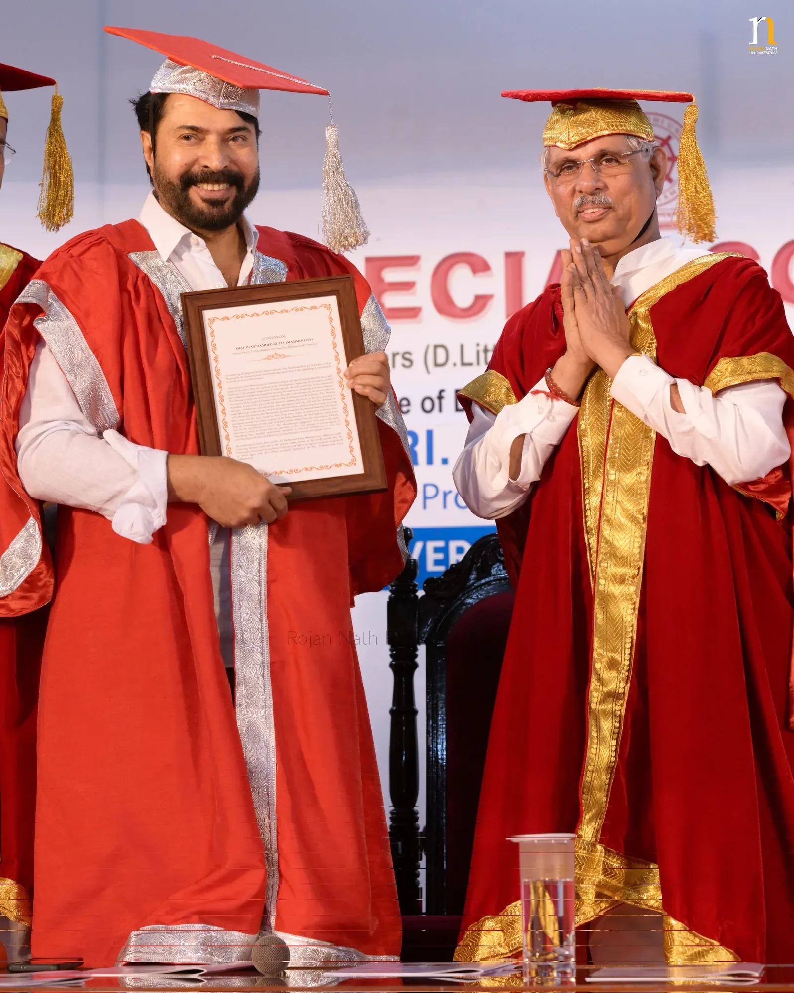 Mammootty receives Honorary D.Litt from Mahatma Gandhi University, Kerala
