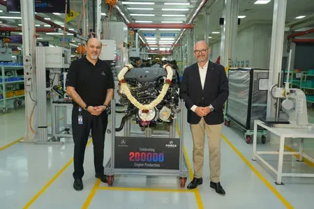 Force Motors rolls out 200,000th Mercedes-Benz engine from Pune in Make in India win