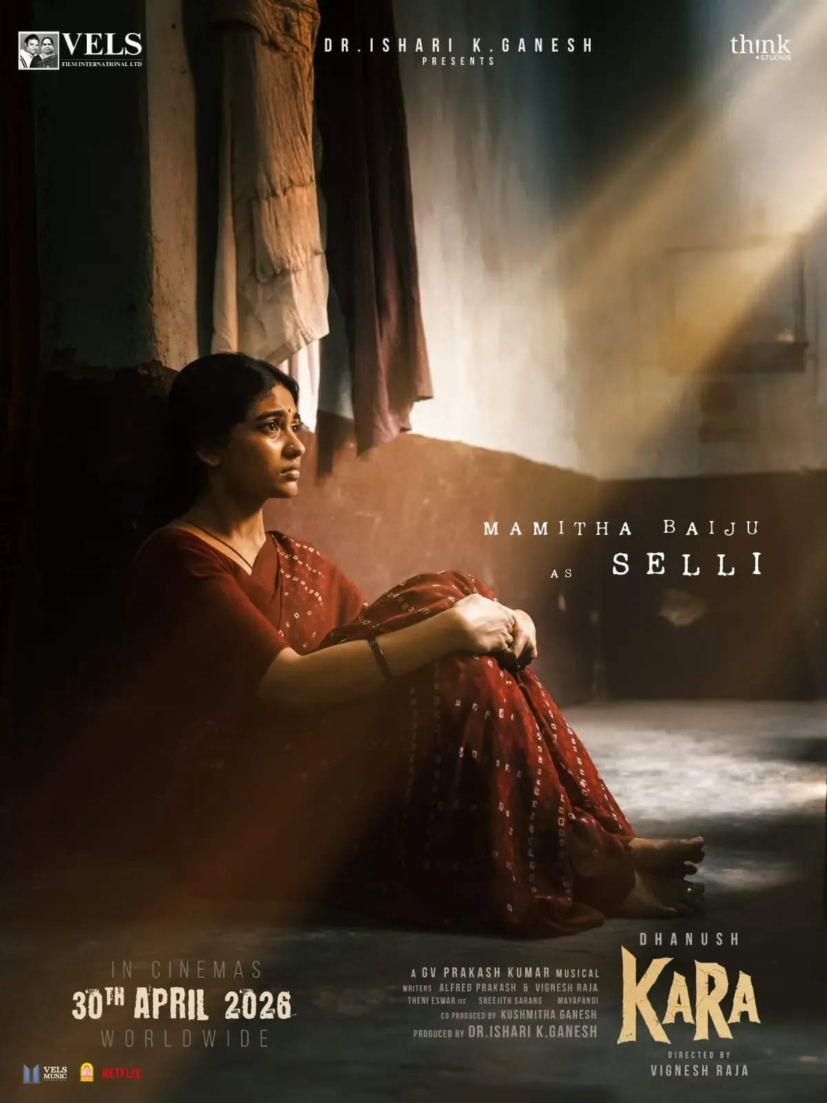 Meet Mamitha Baiju as Selli in Dhanush's 'Kara'!