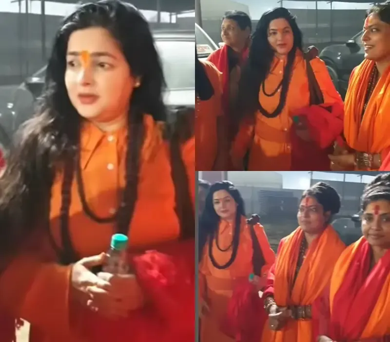 Mamta Kulkarni Captured with Sanyasi Companions