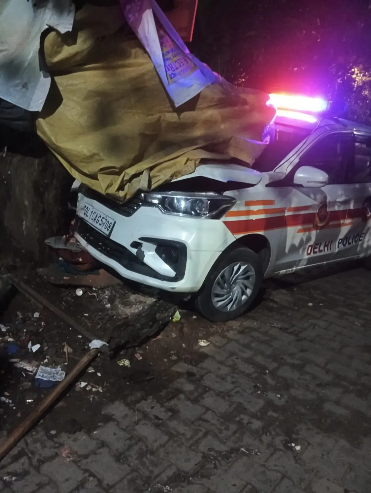 Did a Police Vehicle Cause a Man's Death Near a Delhi Metro Station?