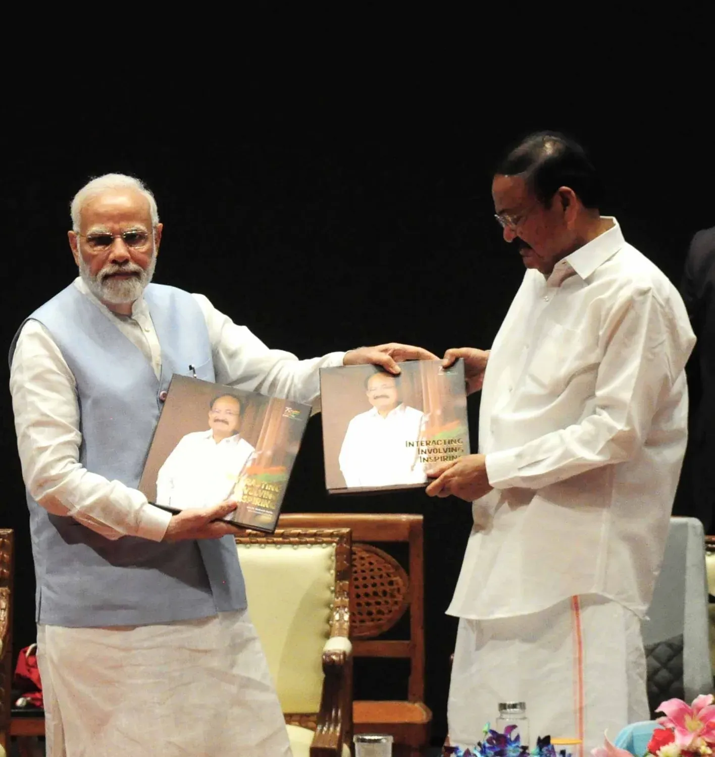 Venkaiah Naidu calls PM Modi 'Man of Destiny' as he sets tenure record
