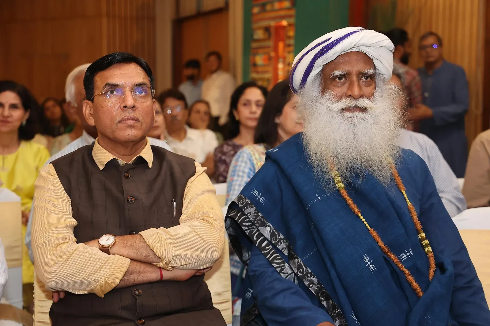 Mandaviya attends Sadhguru's Himalayan photo essay launch at IIC