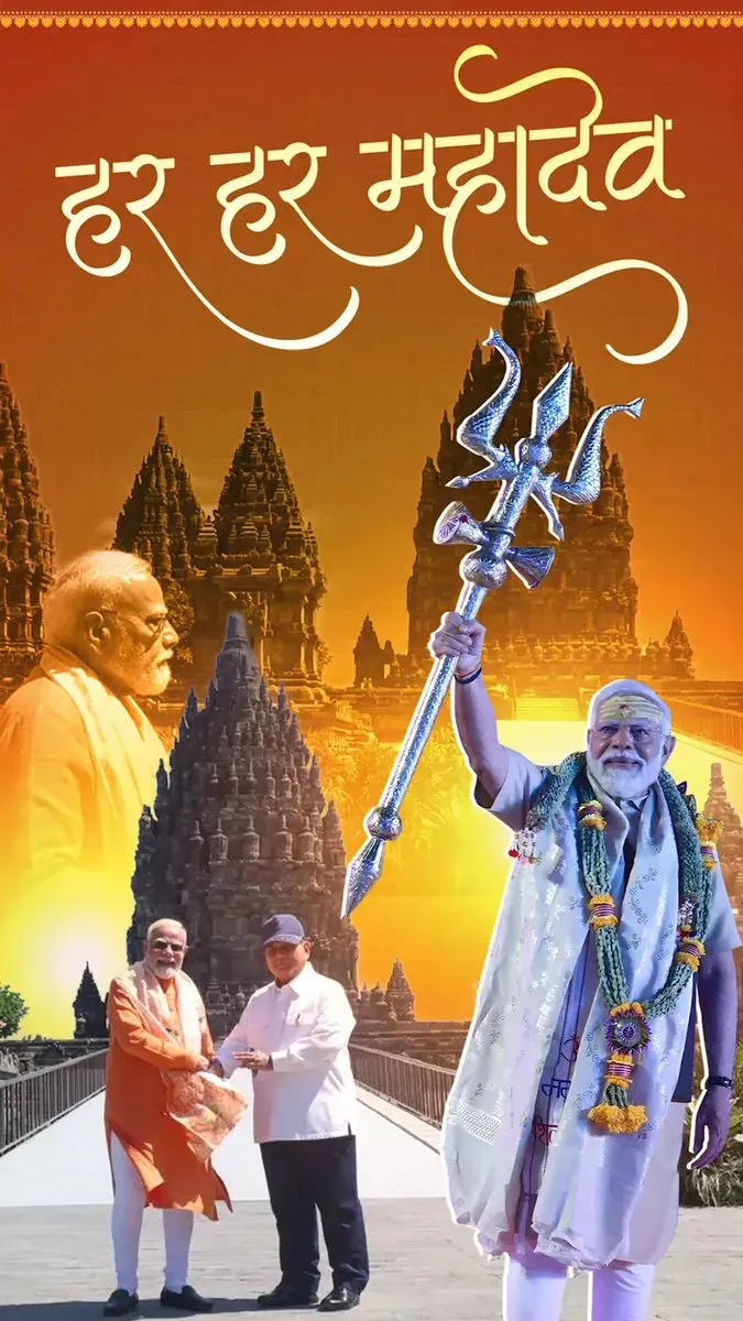Mandaviya Chants 'Har Har Mahadev' on Indonesian Soil