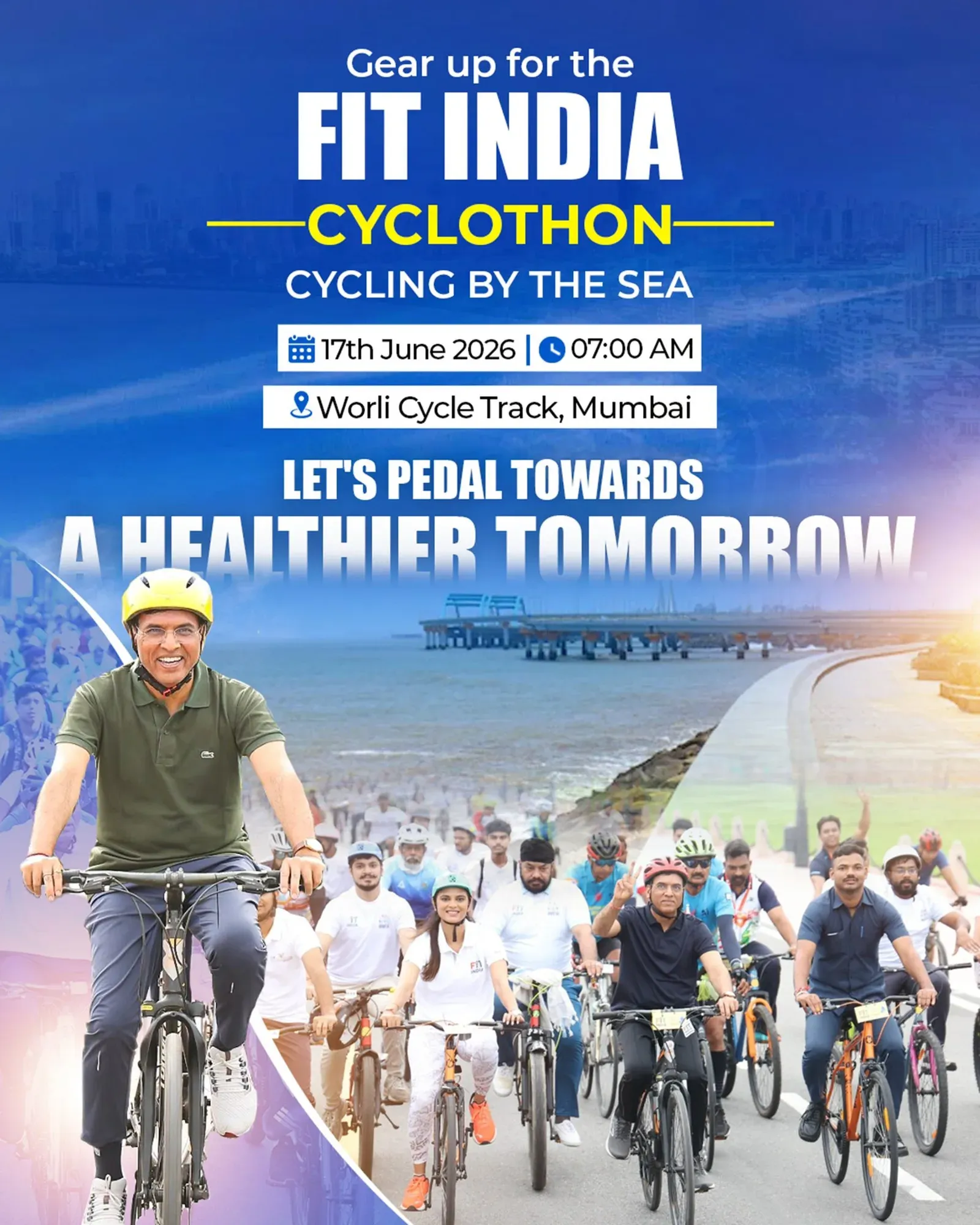 Mandaviya Gears Up for Morning Ride at Worli Cycle Track