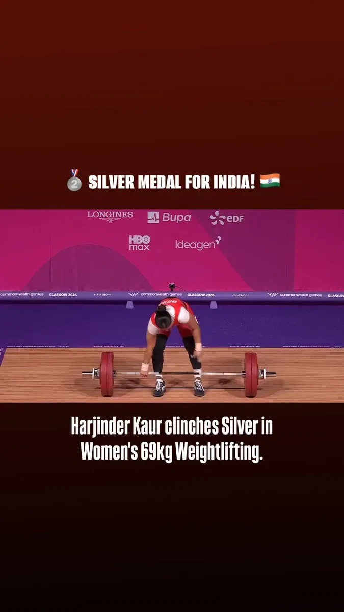 Mandaviya Hails Harjinder Kaur's Silver at CWG 2026