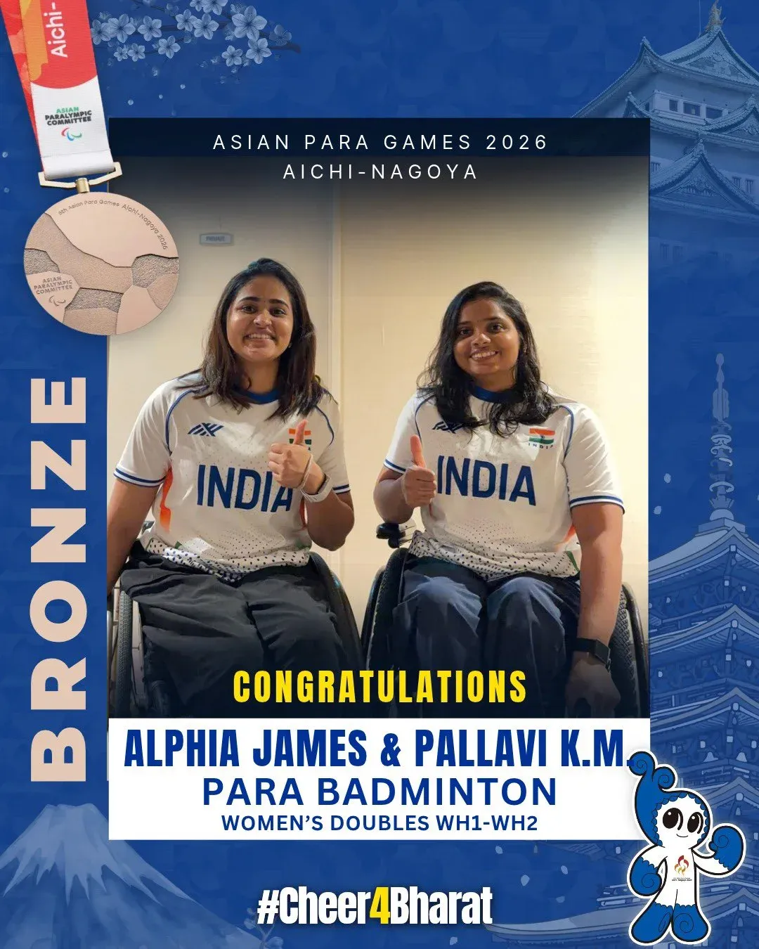 Mandaviya hails India's first Wheelchair Badminton medal at Asian Para Games 2026