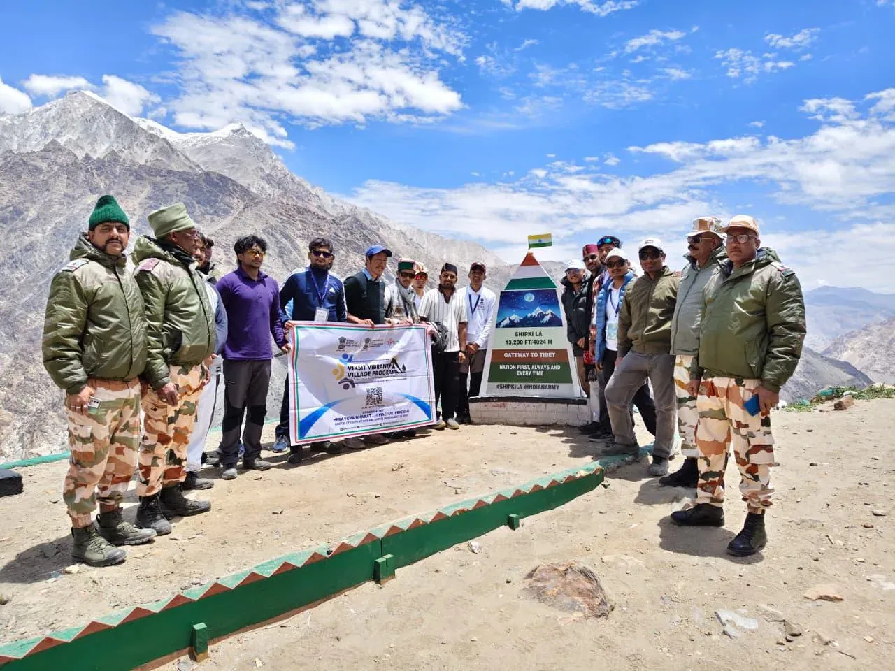 Mandaviya Hails MYBharat Volunteers at Shipki La Pass