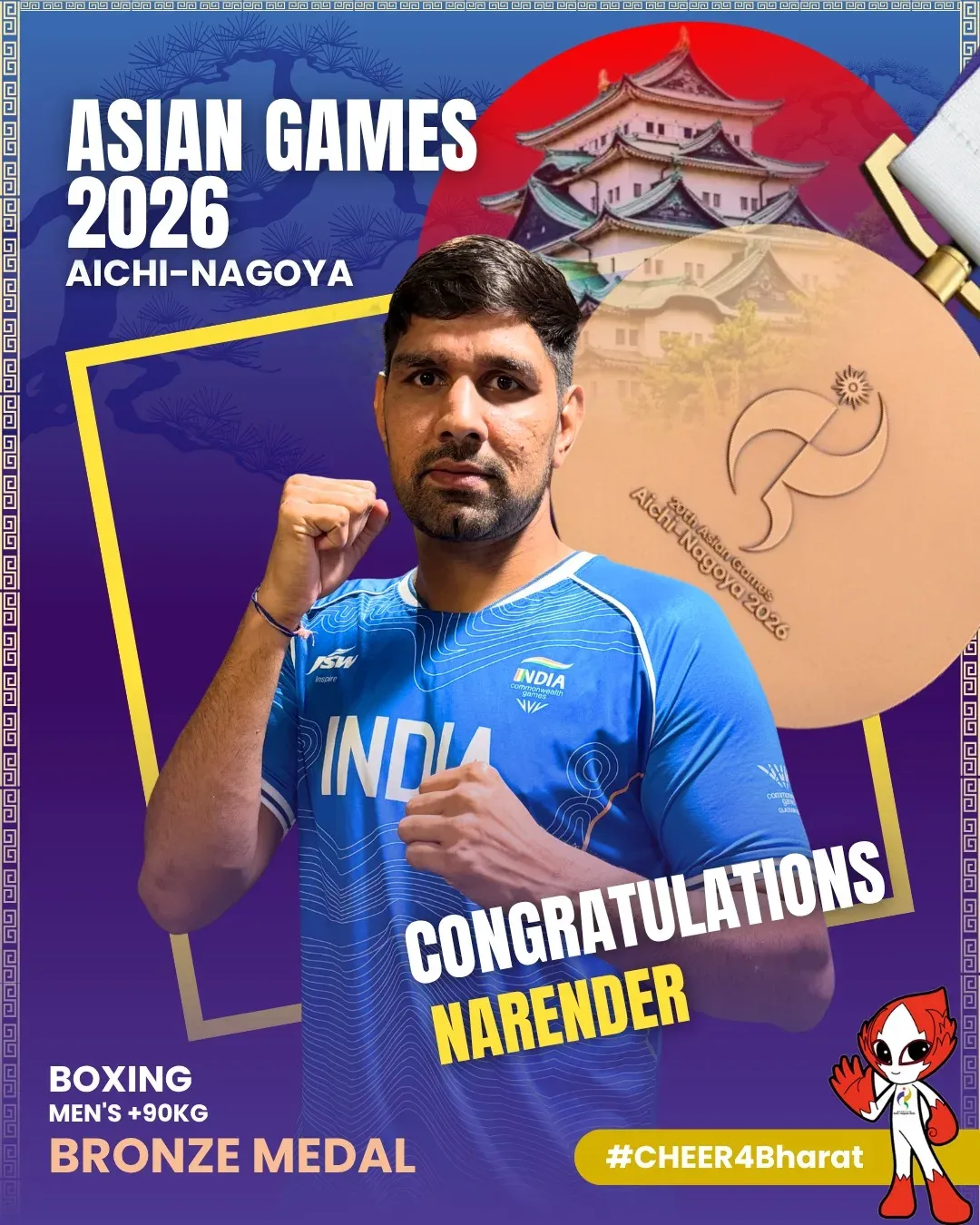 Mandaviya Hails Narender's Bronze in Asian Games Boxing