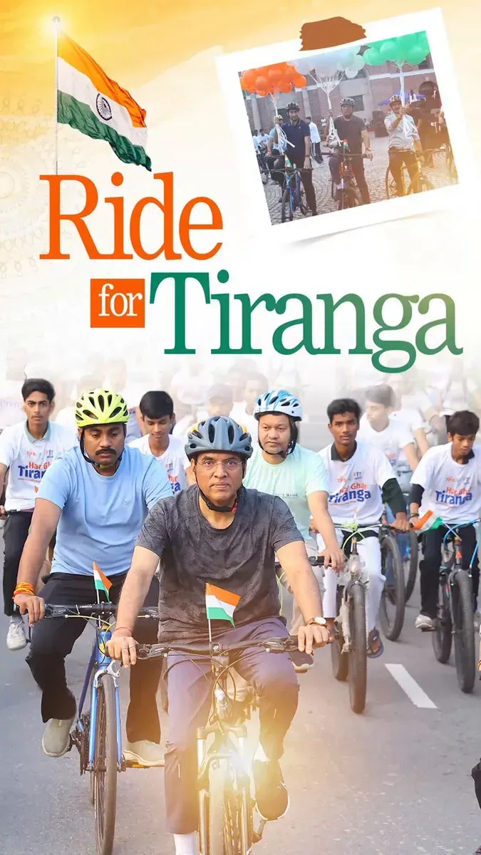 Mandaviya joins MY Bharat youth in Har Ghar Tiranga cycle rally