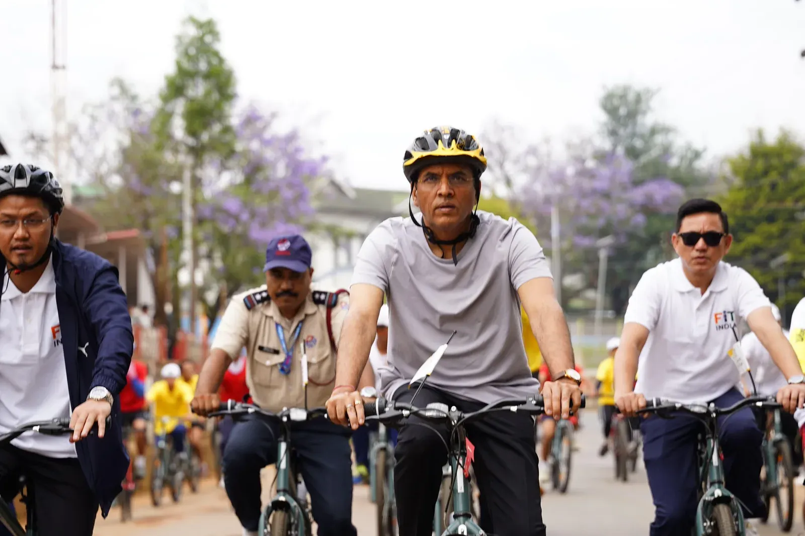 Mandaviya Joins Shillong's SundaysOnCycle Fitness Ride