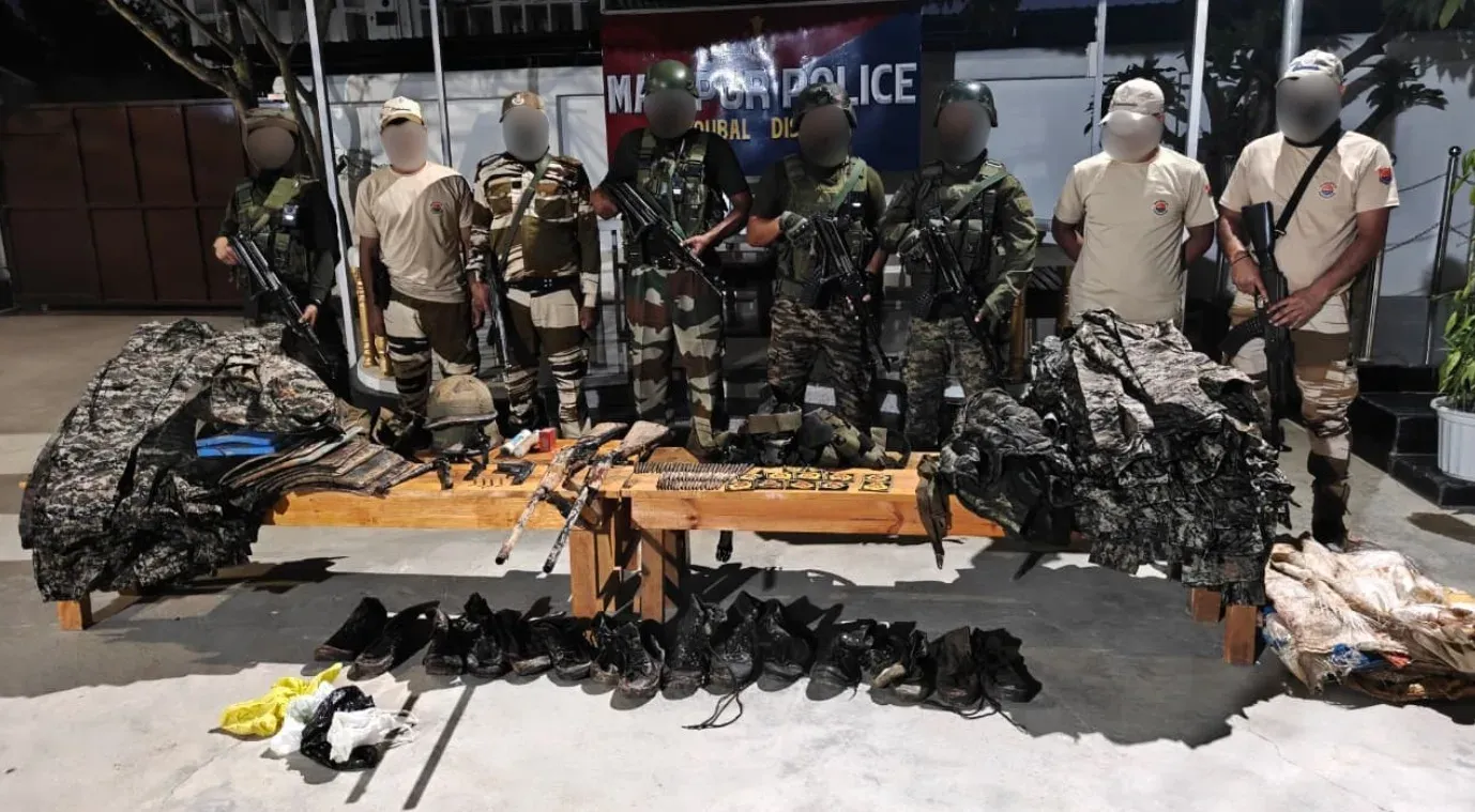 Manipur security forces arrest 3 PLA militants, seize arms cache and drugs in multi-district ops