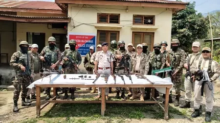 Manipur Security Forces Capture Three Militants and Dismantle Bunkers