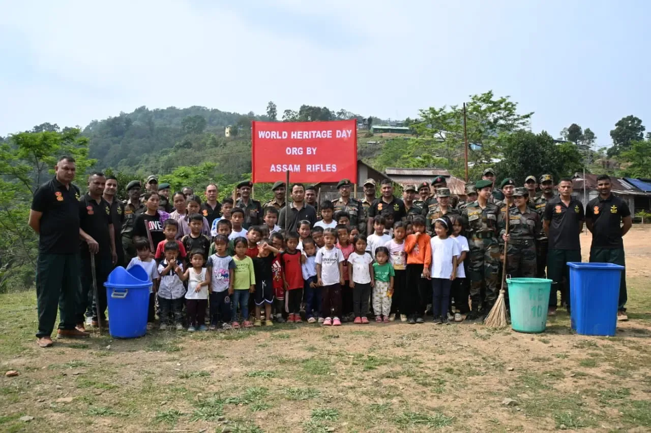 मणिपुर में असम राइफल्स ने विश्व धरोहर दिवस पर सांस्कृतिक संरक्षण की पहल की