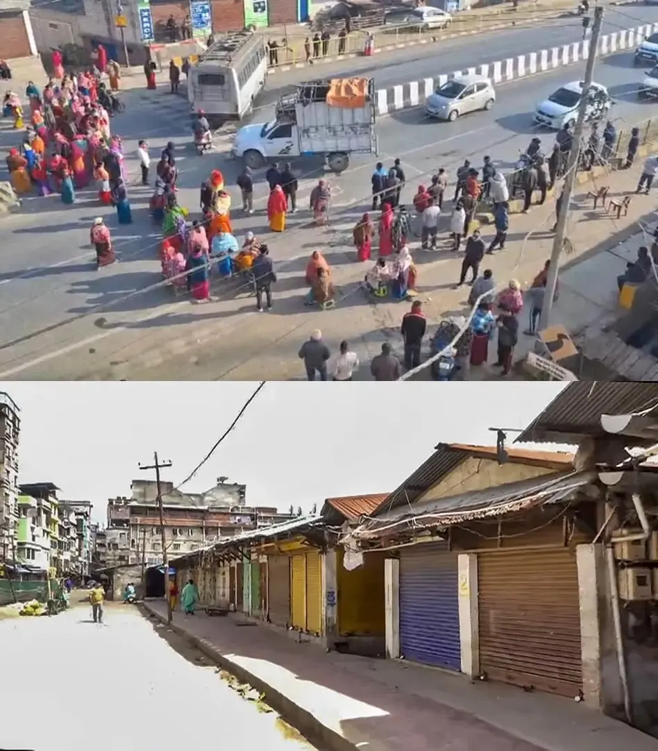 Imphal Valley: Shutdown Imposed in Reaction to the Murder of a Village Defense Volunteer