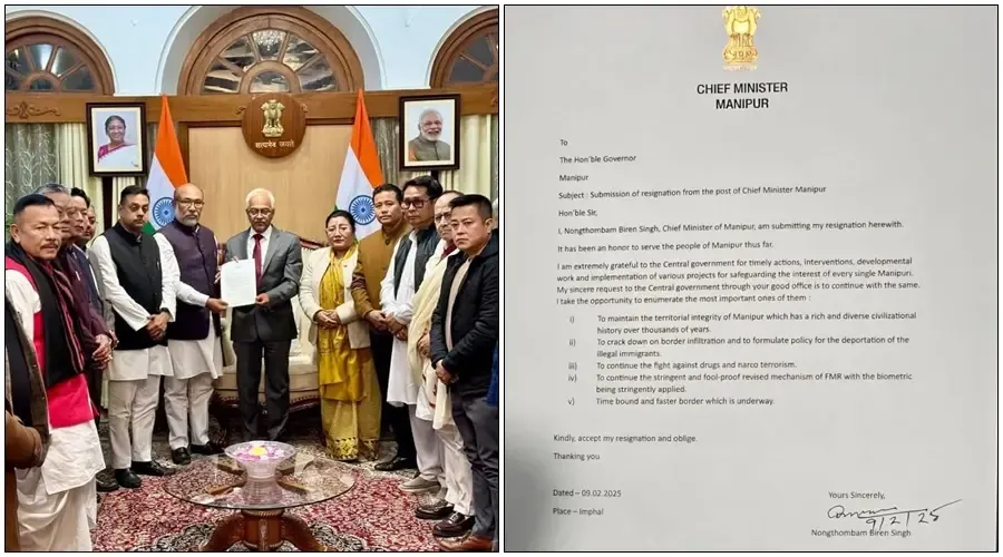 Biren Singh Resigns as Chief Minister of Manipur