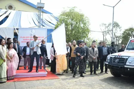 Manipur's Chief Minister Inaugurates 33 Maternity Ambulances and Joins Nationwide HPV Vaccination Initiative