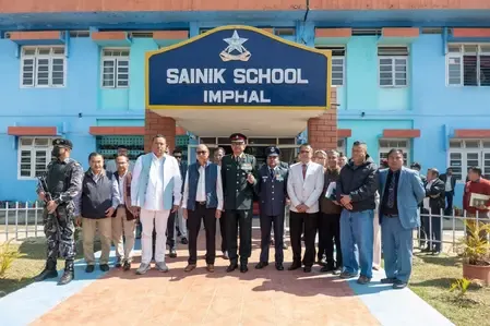 What Did Manipur CM Yumnam Khemchand Singh Say About Imphal Sainik School's National Success?