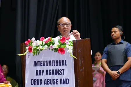 Manipur CM Singh leads anti-drug run at Kangla Fort on World Drug Day