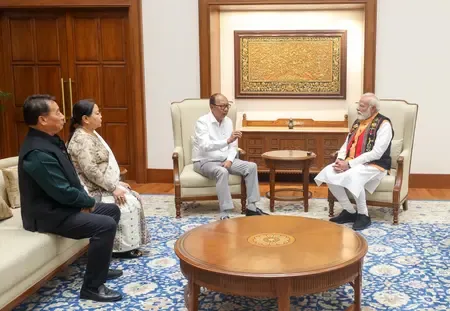 Manipur's Chief Minister Engages with PM Modi for Peace and Women's Empowerment