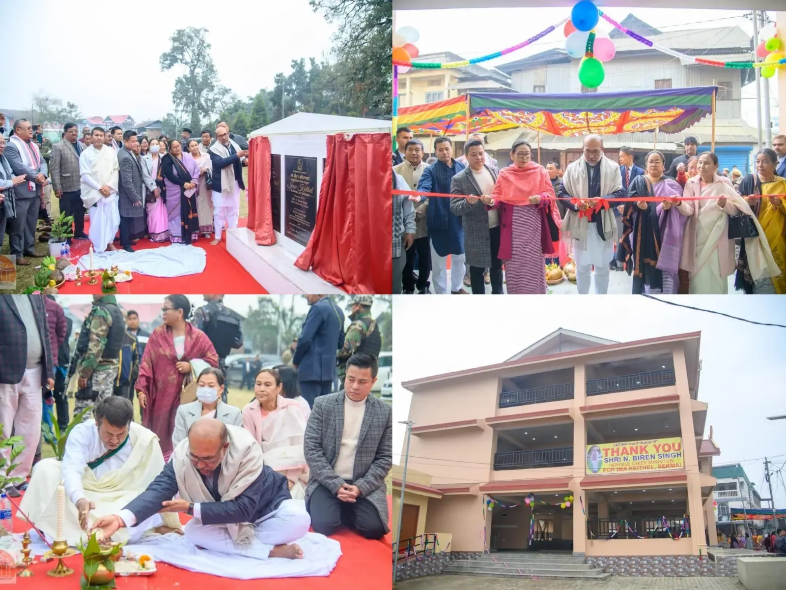 Manipur Chief Minister Unveils Two New ‘Ima Keithels’ for Women Vendors