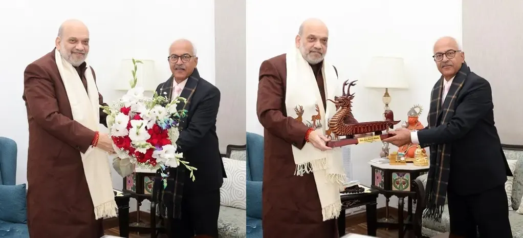 Governor of Manipur Engages with HM Amit Shah on State Matters