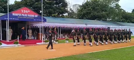 क्या मणिपुर के राज्यपाल ने 134वें स्थापना दिवस पर पुलिस की सेवा और बलिदान की सराहना की?