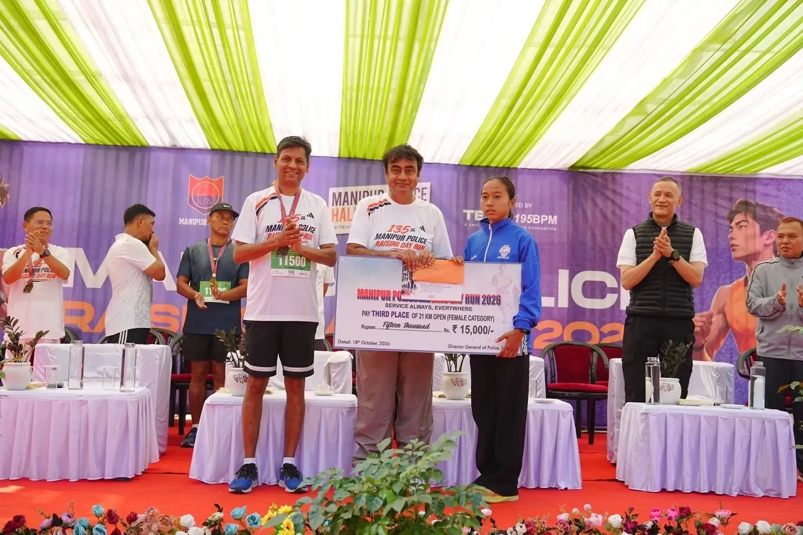 Manipur Police Half Marathon: 3,000+ runners mark 135th Raising Day