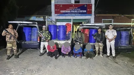 Manipur Police seize fuel bound for Myanmar, arrest 4 drivers near Moreh border