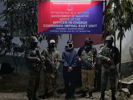 What happened in Manipur with the arrest of seven militants and the busting of a vehicle theft racket?