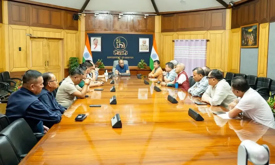 मणिपुर: ट्रोंगलाओबी हमले पर सीएम की सर्वदलीय बैठक, जनता से शांति की अपील