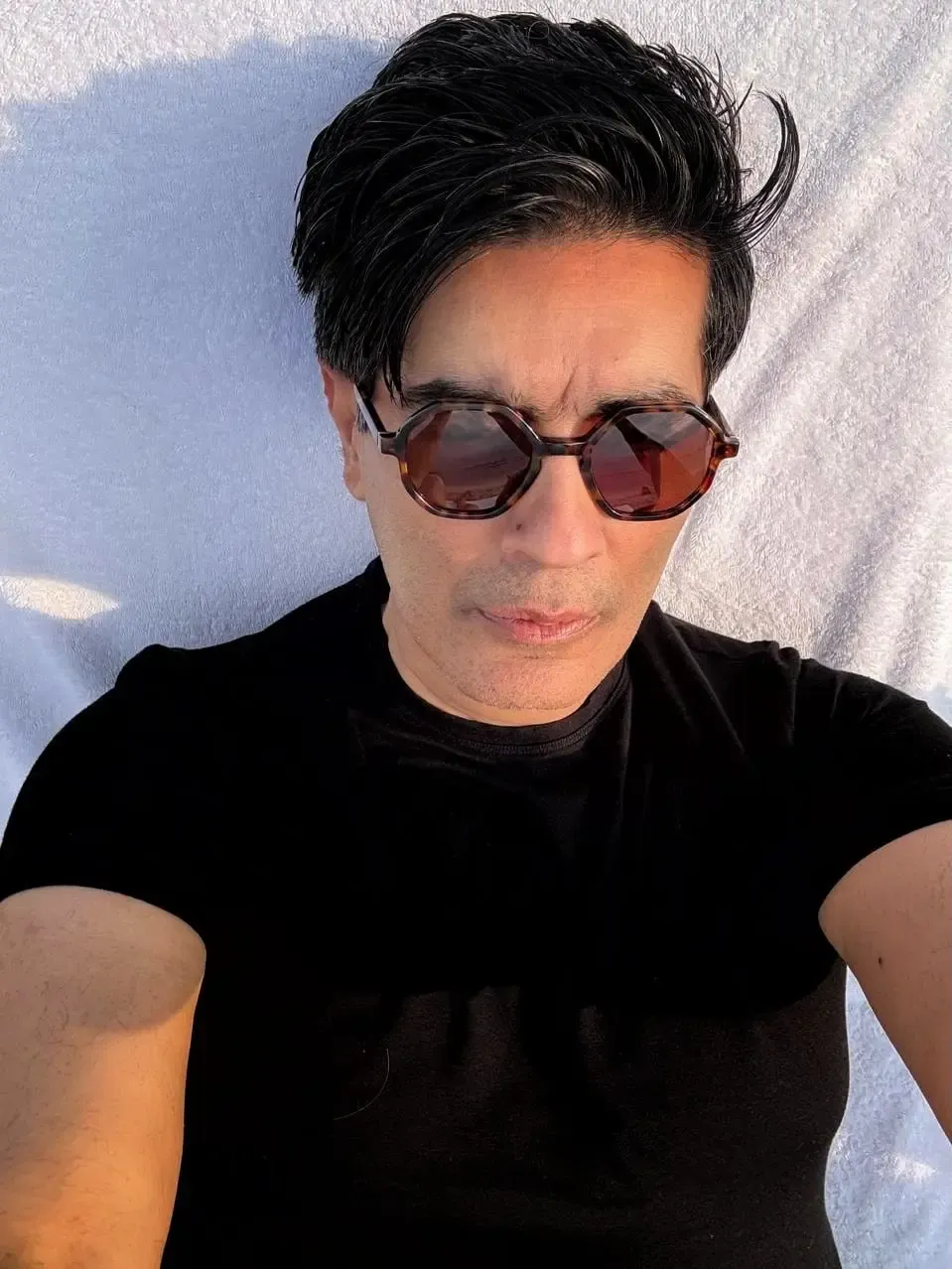 Did Manish Malhotra just take a rare break from work at the beach?