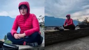 Manisha Koirala goes on a hiking trail, visits museum