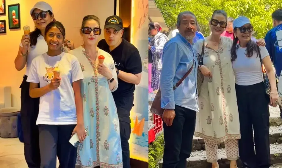 Manisha Koirala Indulges in Gelato During Weekend Family Outing