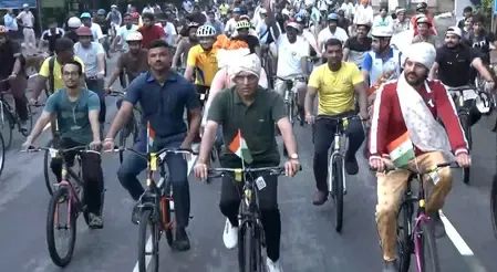 What was the impact of Mansukh Mandaviya's launch of 'Panchayat Fit India - Sundays on Cycle'?