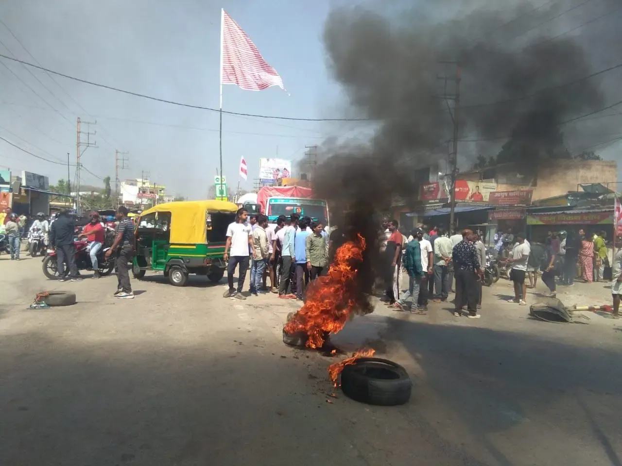 Massive Demonstrations Erupt in Ranchi Following Shopkeeper's Murder; Markets Closed, Roads Blocked