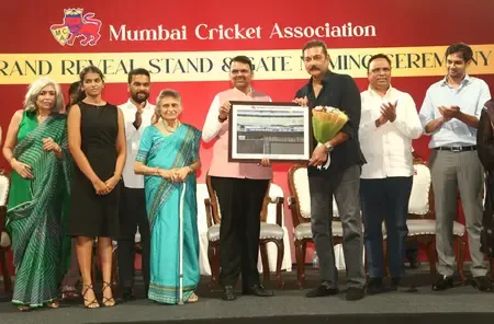 MCA Honors Cricket Legends Shastri, Sardesai, Solkar, and Edulji at Wankhede Stadium
